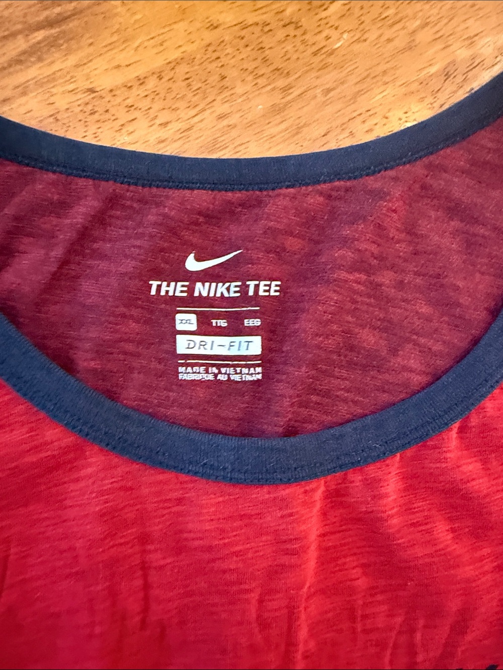 Nike Red 'Hoops' Tank Top with Black Trim - xxl - Picture 5 of 6